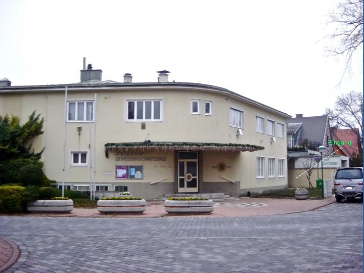 Unser Vereinslokal: Genossenschaftshaus "Frieden"